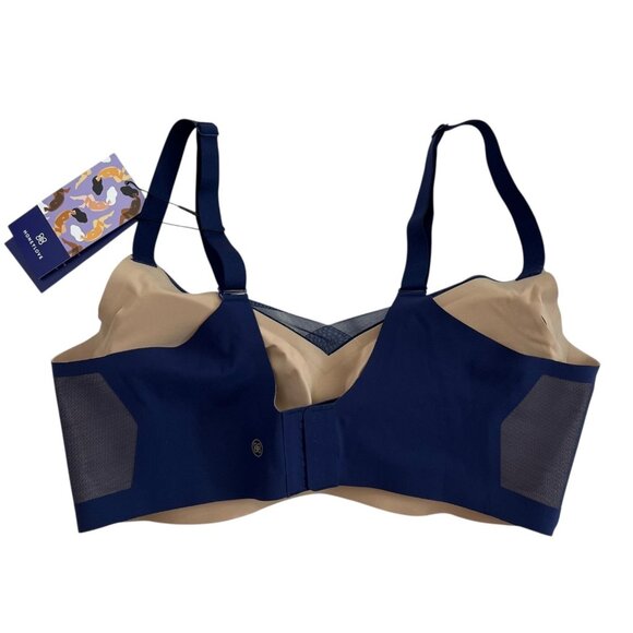 Honey‎ Love Crossover Bra Navy Size 1X 40 D-F Support Wireless Comfort - Picture 2 of 9